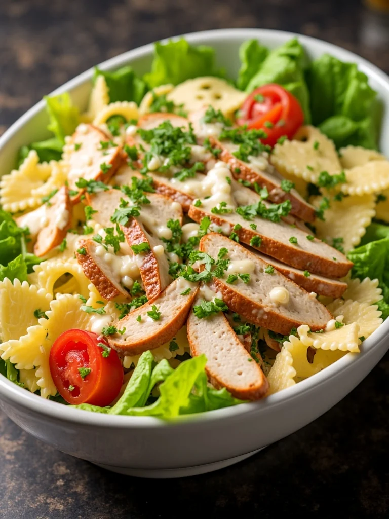 Chicken Caesar Pasta Salad